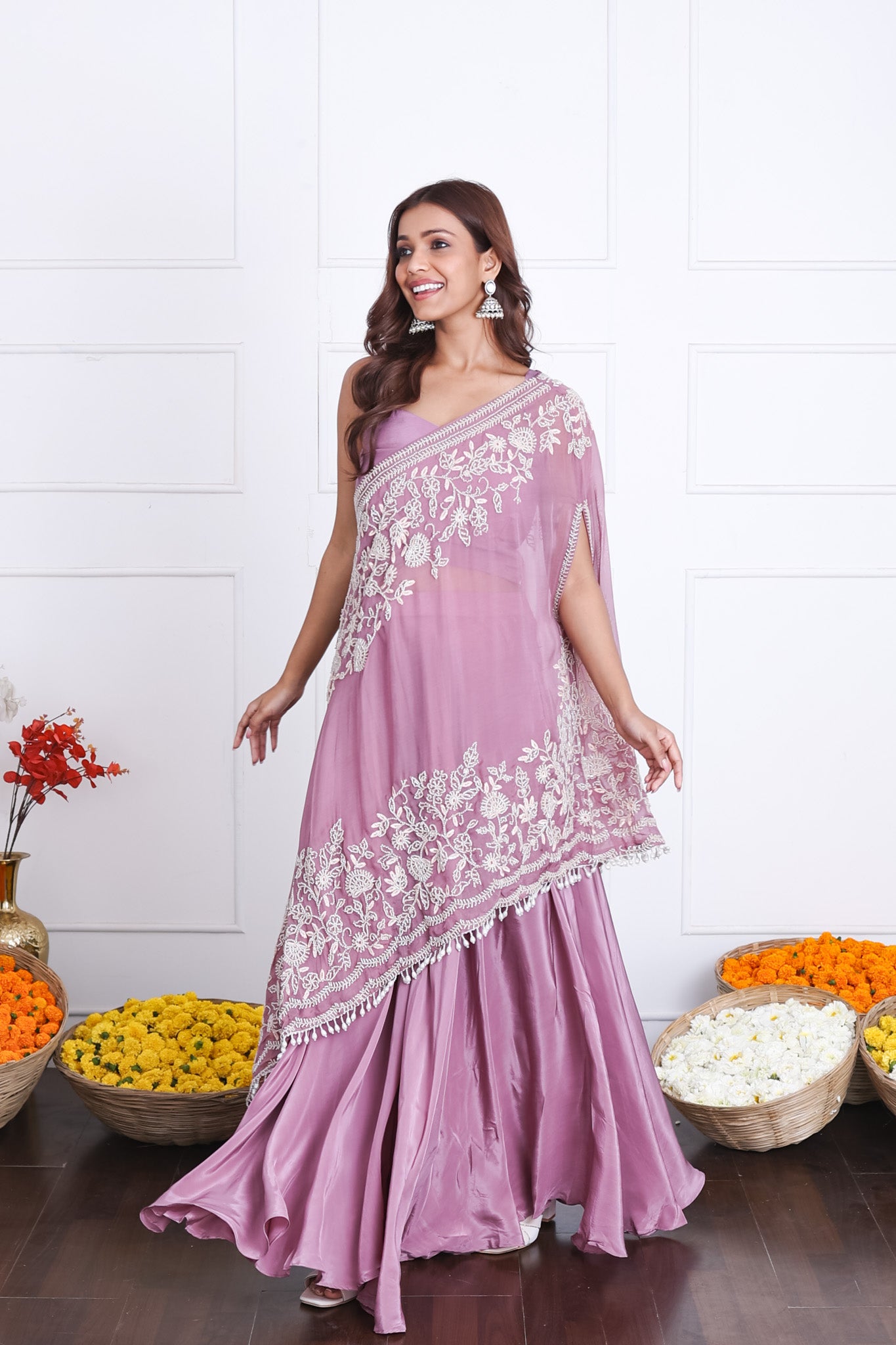 purple indo western dress for women Purple Color Fancy Indo Western Dress