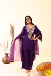 Royal Purple Ethnic Set