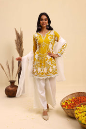 Mustard Yellow Ethnic Set