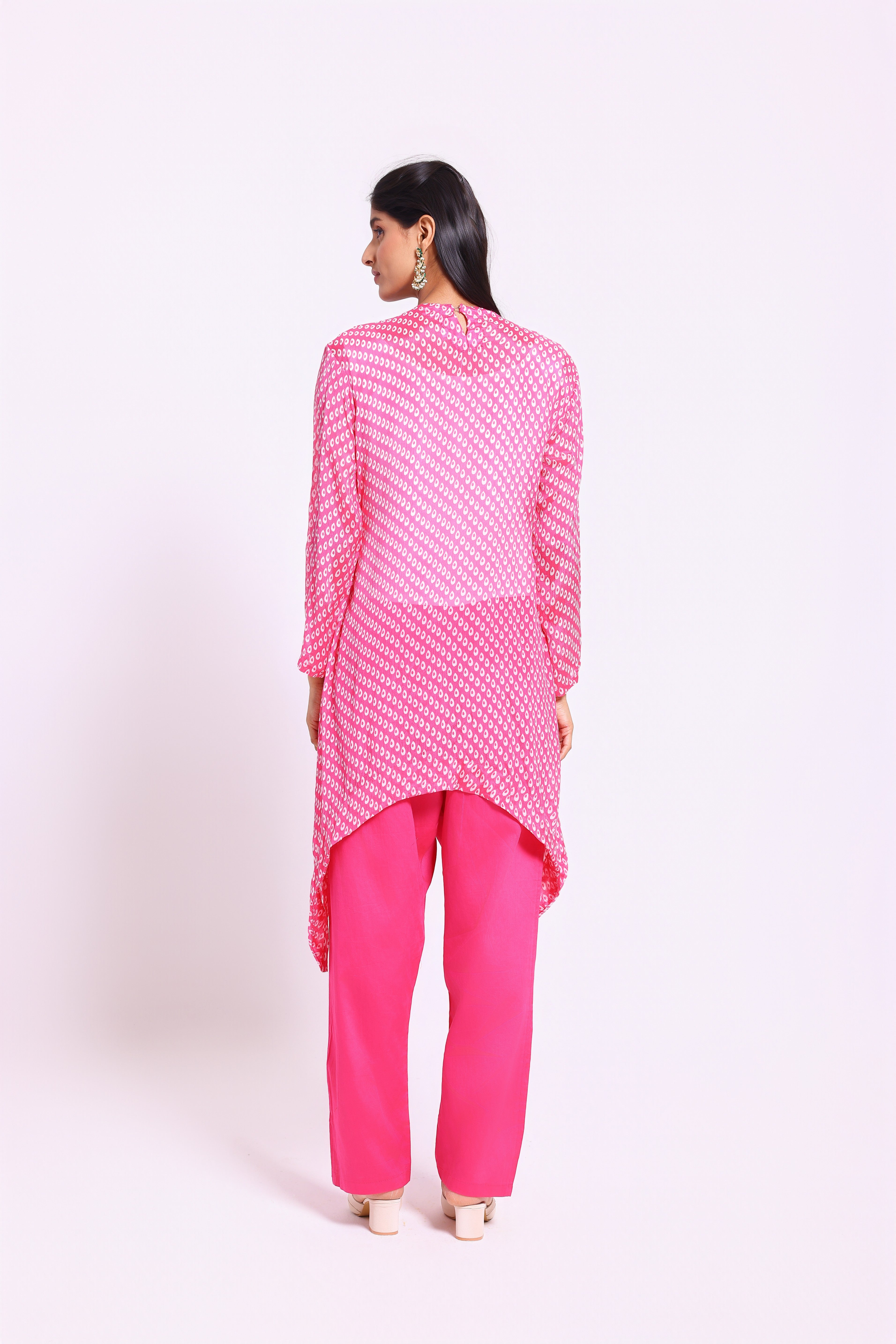 Pink Pearl Embellished Kurta Set