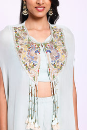 Indo-Western Green Co-ord Set