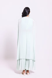 Indo-Western Green Co-ord Set