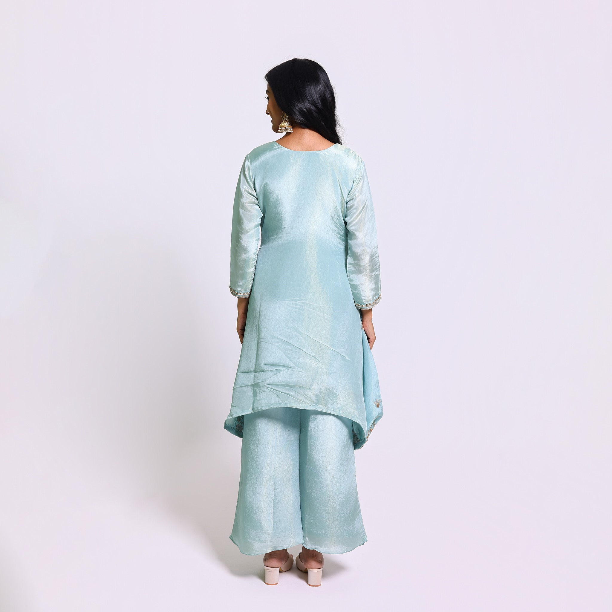 Pastel Blue Embroidered Set