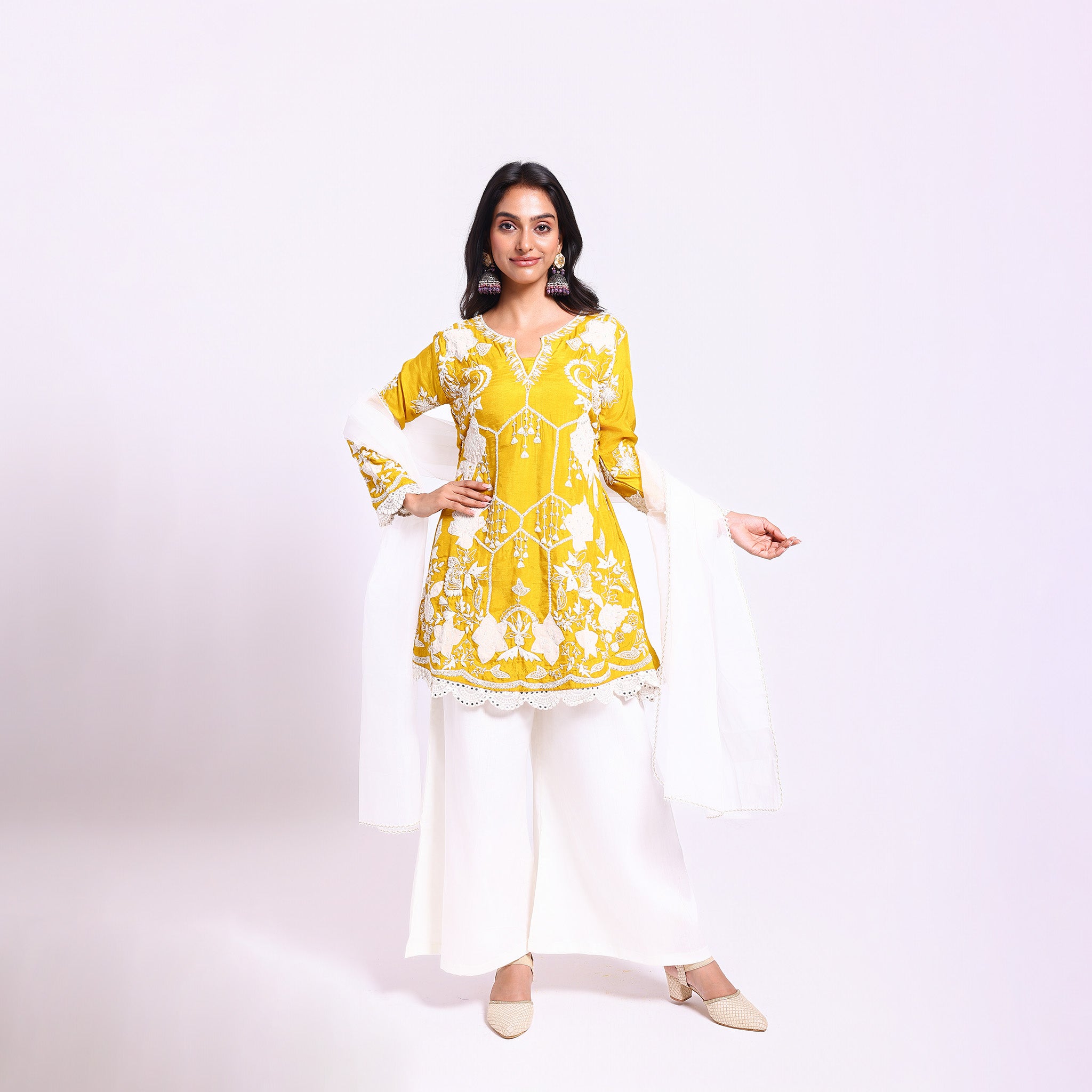Mustard Yellow Ethnic Set