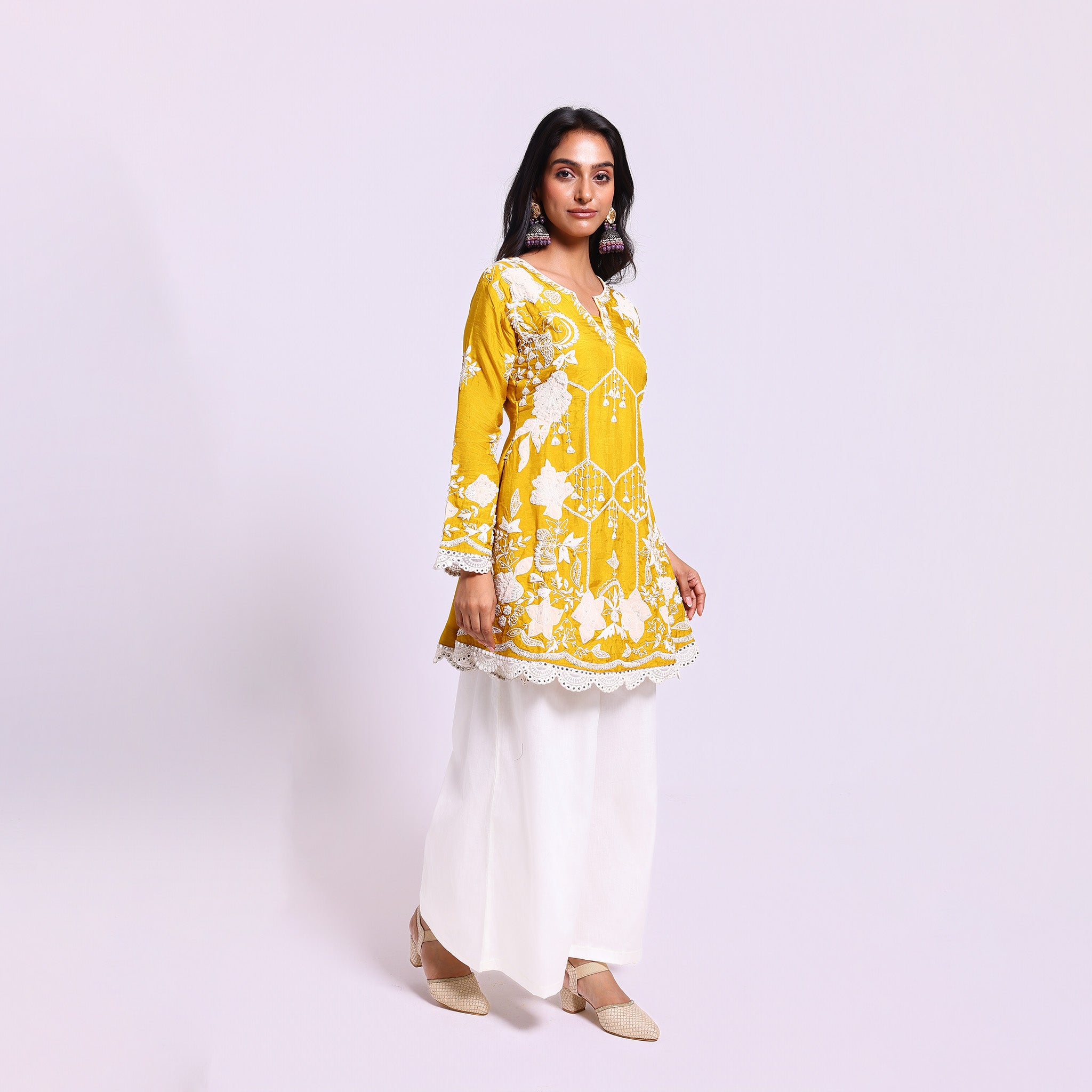 Mustard Yellow Ethnic Set