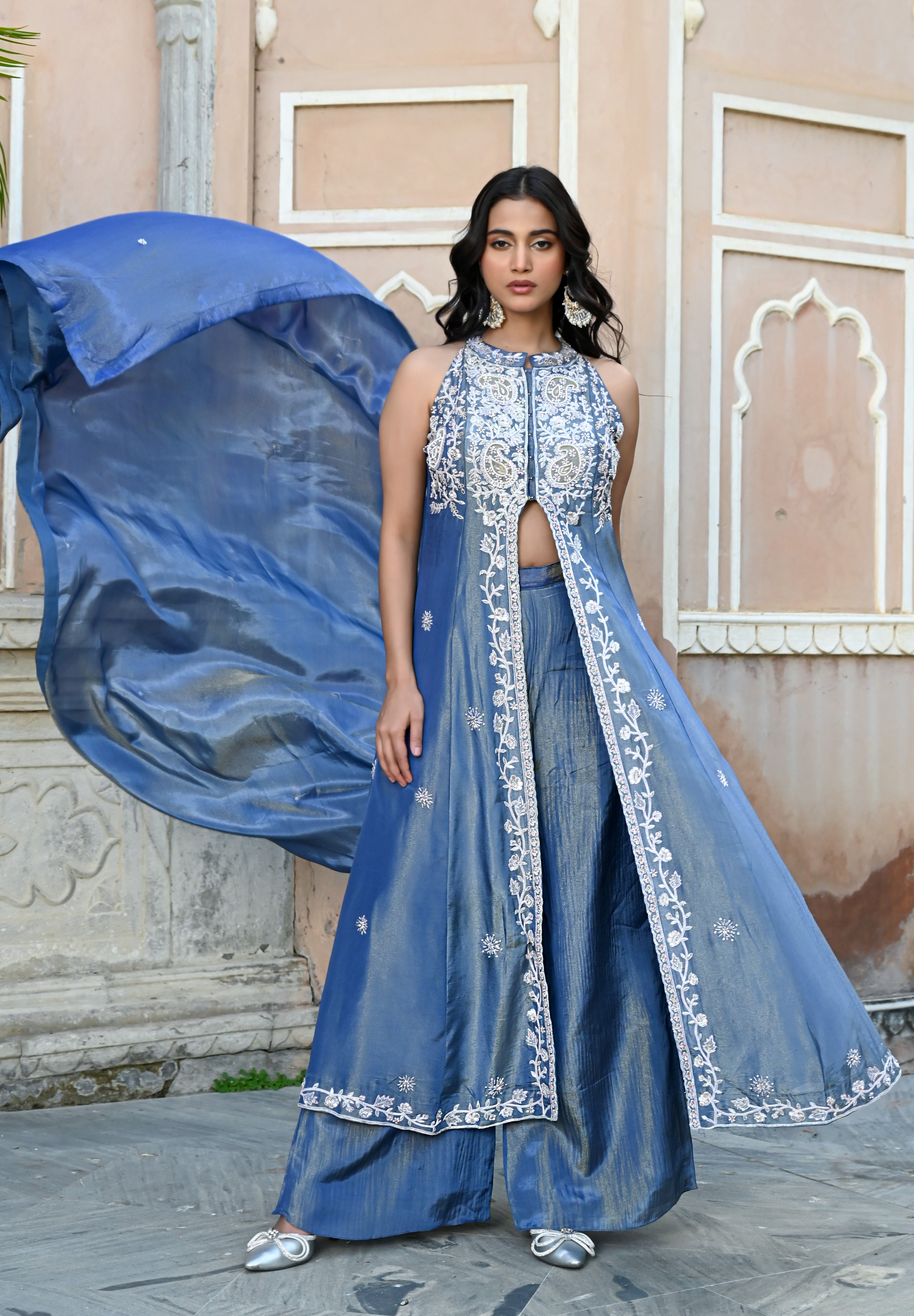 calvin klein navy blue dress sleeveless Orchid Sky Ethnic Set – Tulsistudiolifestyle