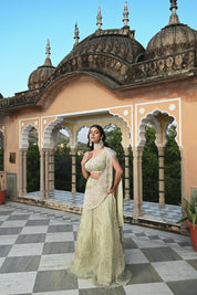 Sage Blossom Lehenga