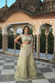 Sage Blossom Lehenga