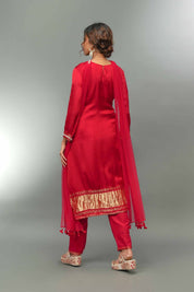 Gajji Silk Kurta Palazzo With Dupatta - Tulsistudiolifestyletest