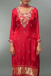 Gajji Silk Kurta Palazzo With Dupatta - Tulsistudiolifestyletest