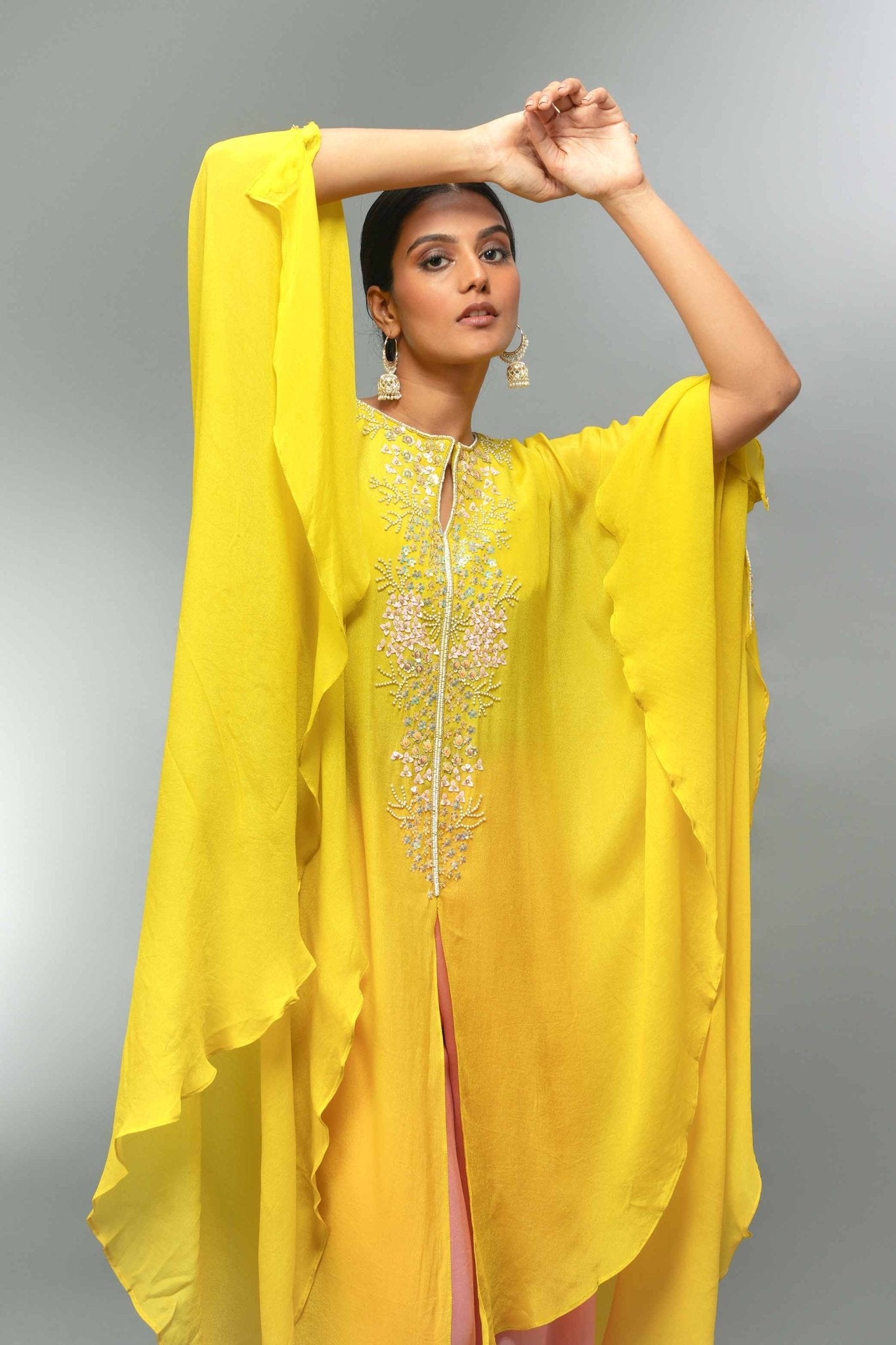 Indowestern Kaftan With Palazzo - Tulsistudiolifestyletest