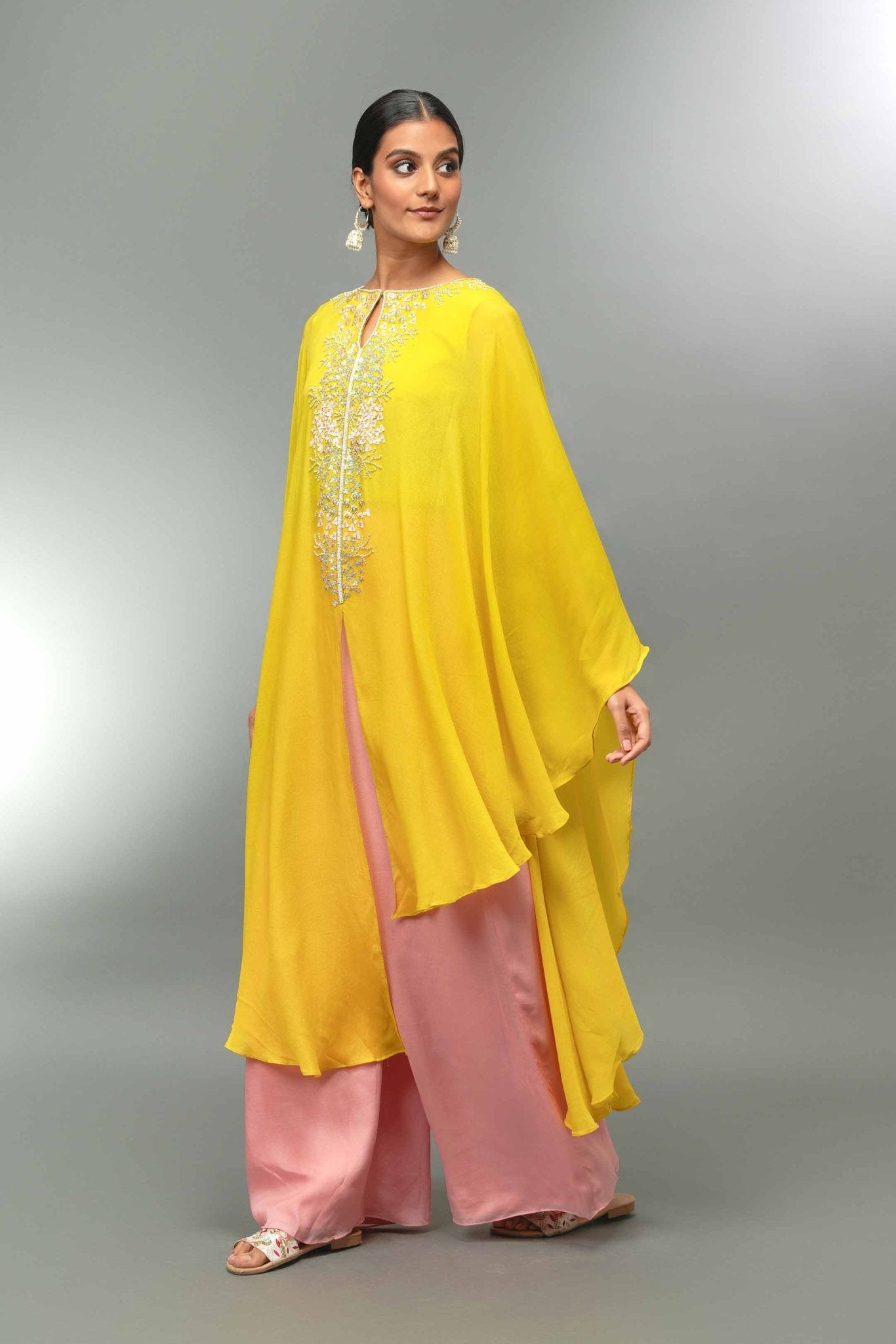 Indowestern Kaftan With Palazzo - Tulsistudiolifestyletest