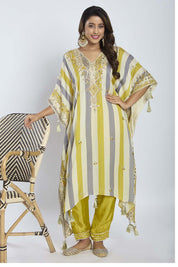 Multi - Color Kaftan with Pants - Tulsistudiolifestyletest