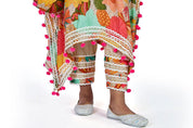 Multicolor With Floral Print Kaftan Pant Set - Tulsistudiolifestyletest