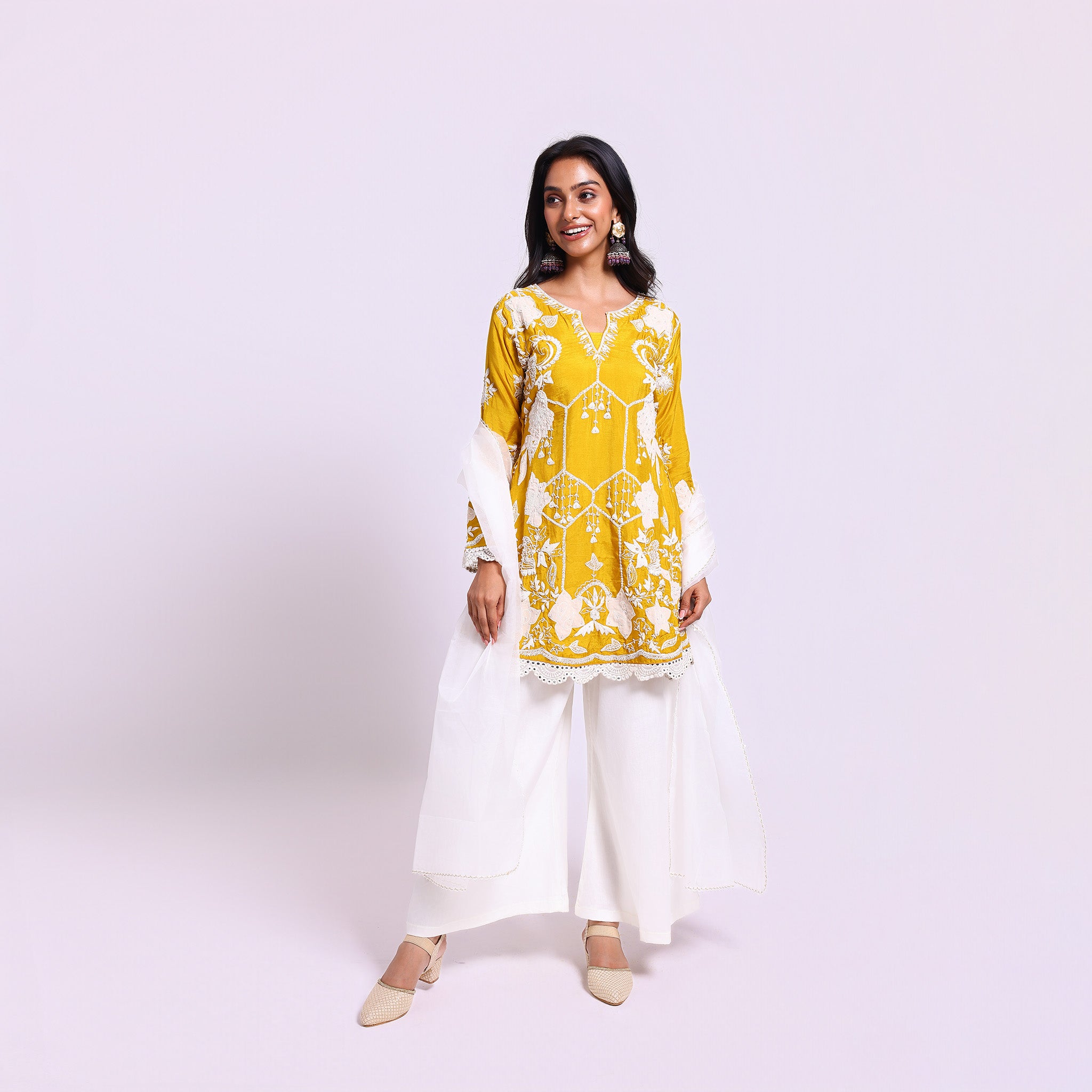 Mustard Yellow Ethnic Set