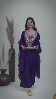 Royal Purple Ethnic Set