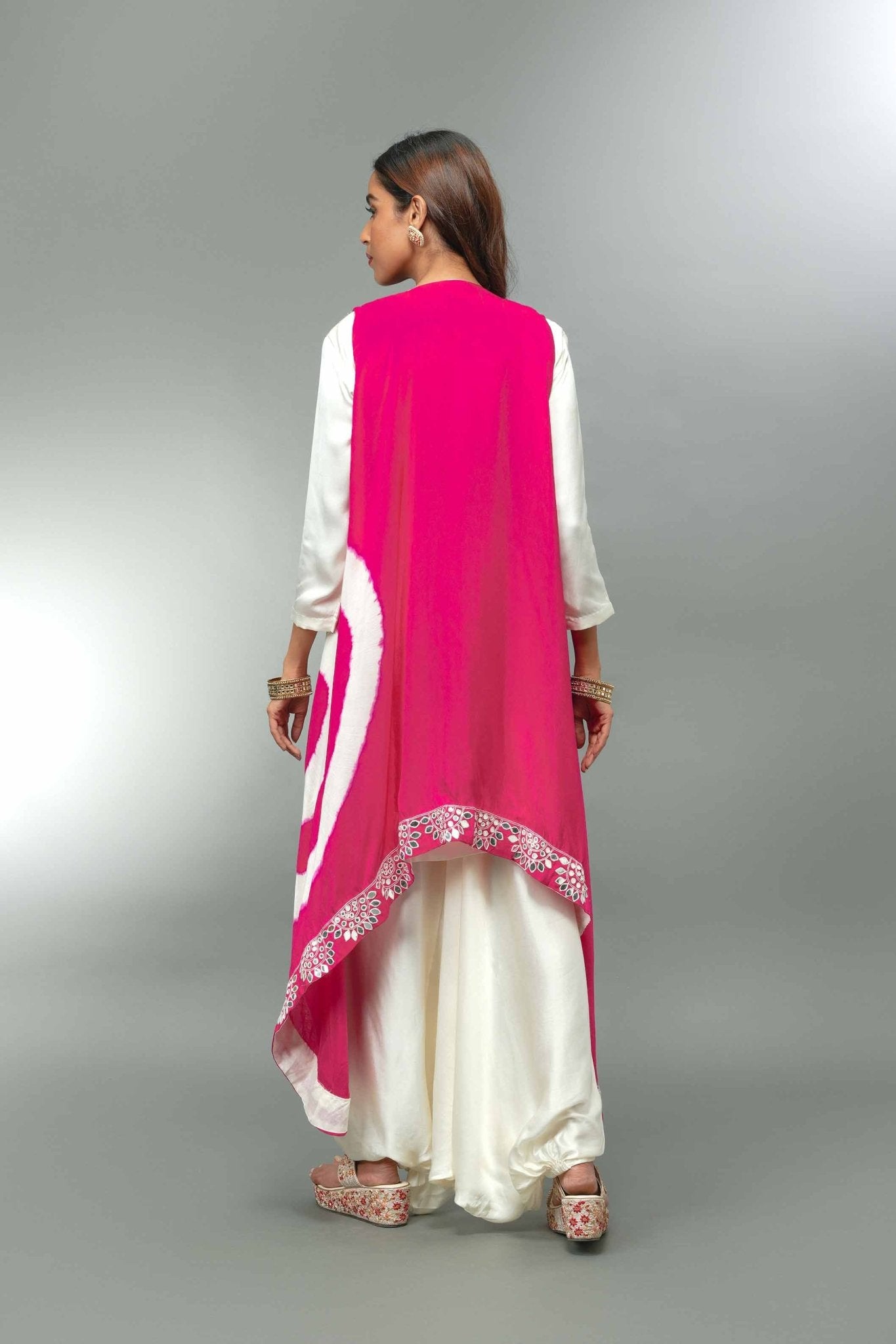 Short Kurta Harem Pant With Shrug - Tulsistudiolifestyletest