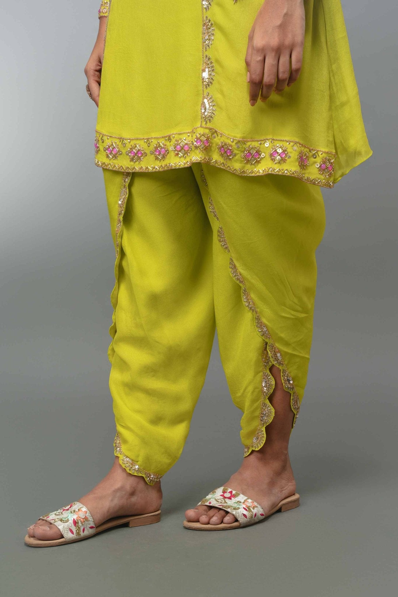 Short Kurta With Dhoti - Tulsistudiolifestyletest