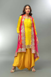 Short Kurta With Harem Pant With Shrug - Tulsistudiolifestyletest