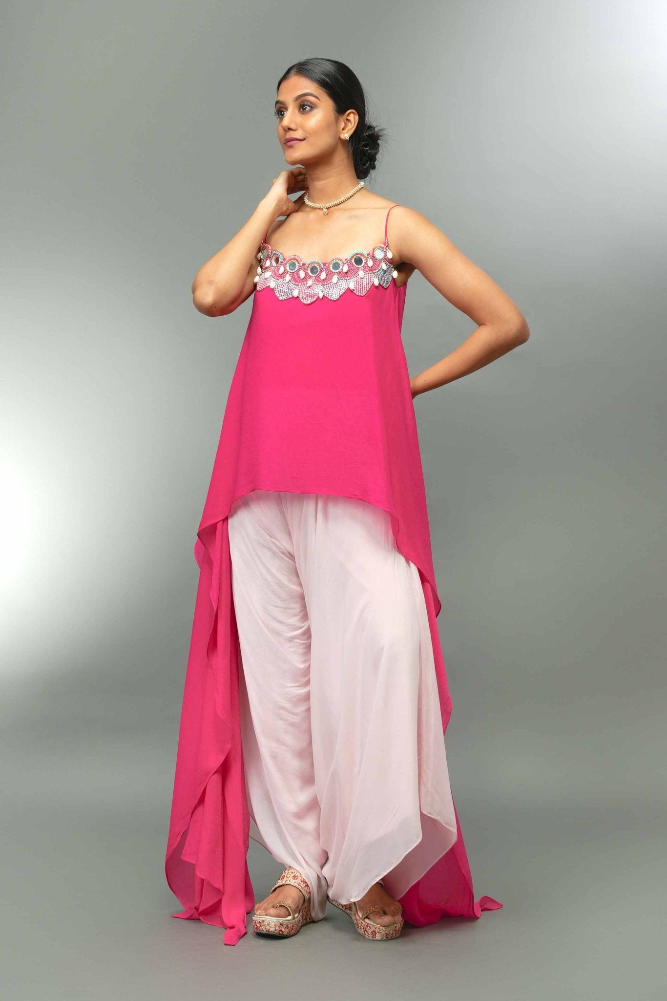 Short Top With Dhoti - Tulsistudiolifestyletest