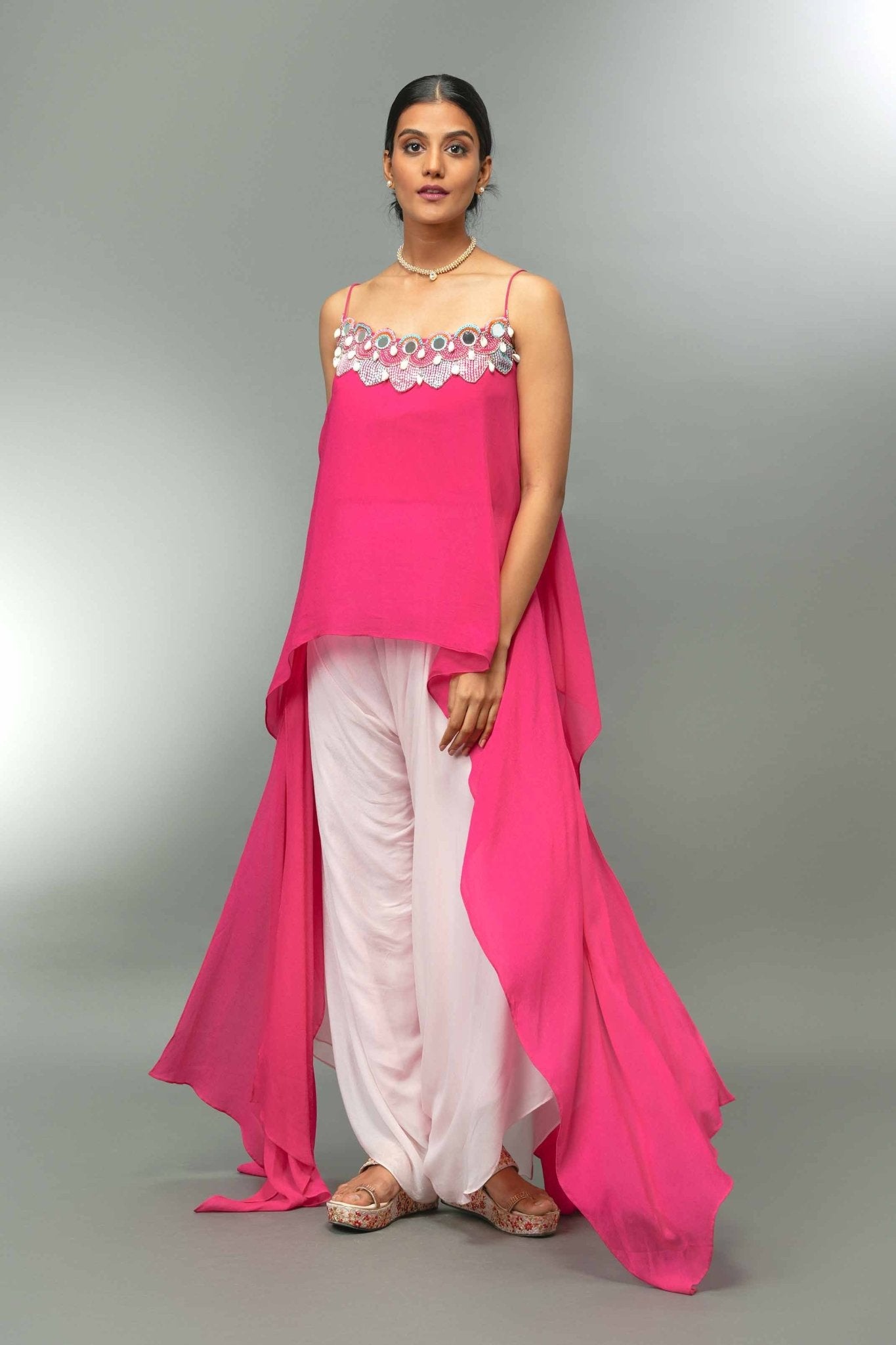 Short Top With Dhoti - Tulsistudiolifestyletest