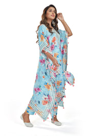 Sky Blue Kaftan Pant Set - Tulsistudiolifestyletest