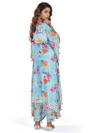 Sky Blue Kaftan Pant Set - Tulsistudiolifestyletest