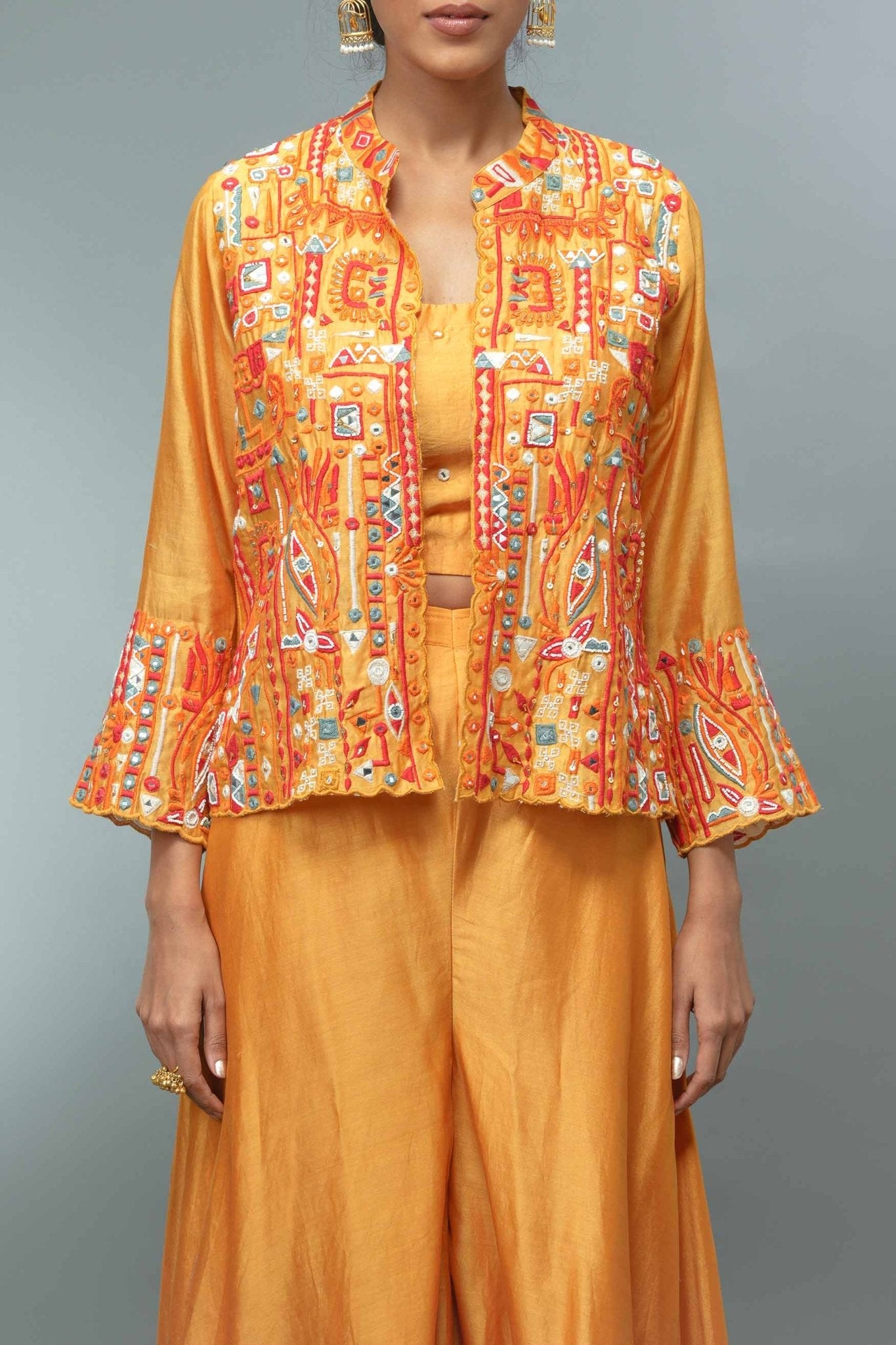 Spaghetti Palazzo With Short Jacket - Tulsistudiolifestyletest